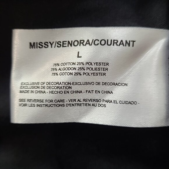 Vintage Velour Tracksuit Womens L Embellished Bling Full Zip 2pc Set Black - Picture 15 of 16